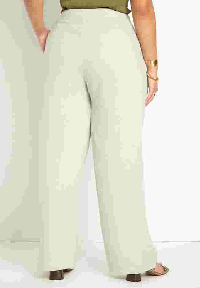 Pleated Linen Taper Leg Trouser image number 2
