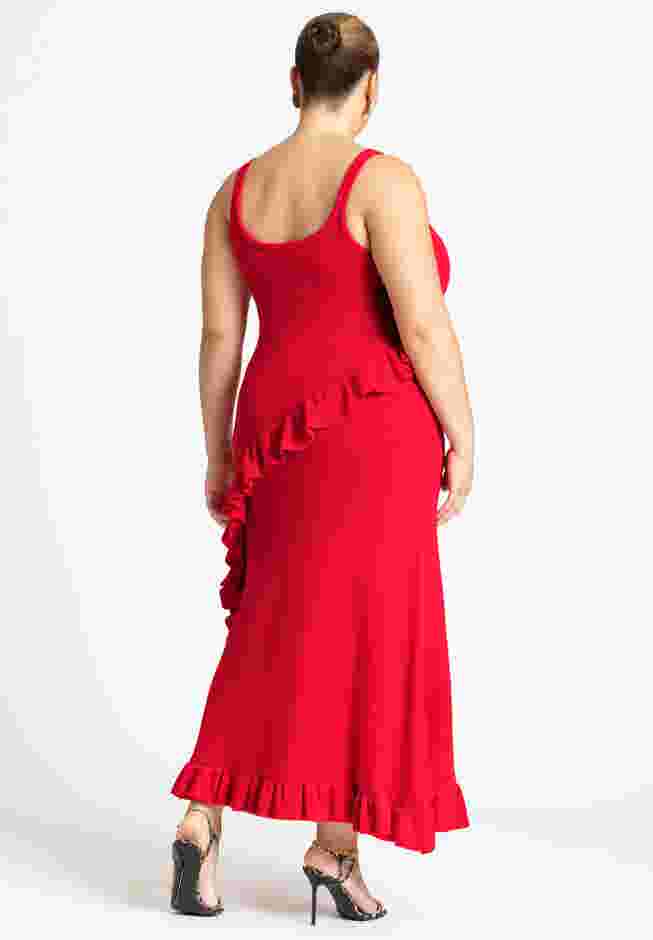  Sweater Ruffle Tank Dress image number 1