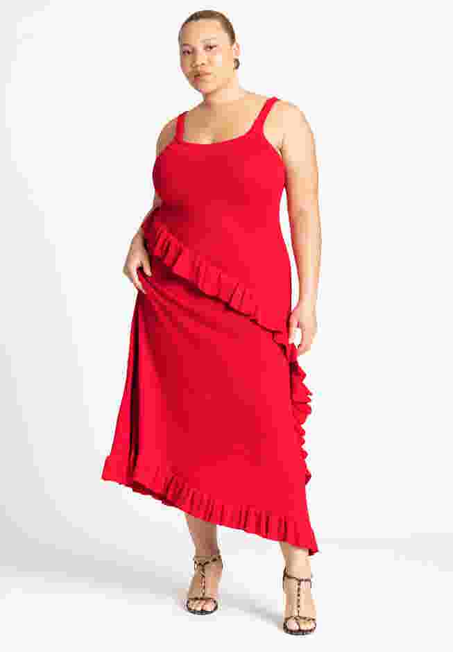  Sweater Ruffle Tank Dress image number 0