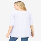 Embroidered Crinkle Tunic image number null