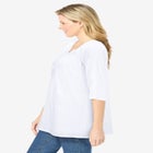 Embroidered Crinkle Tunic image number null