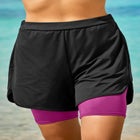 Swim Boardshort with Pop Color Inner Bike Short image number null
