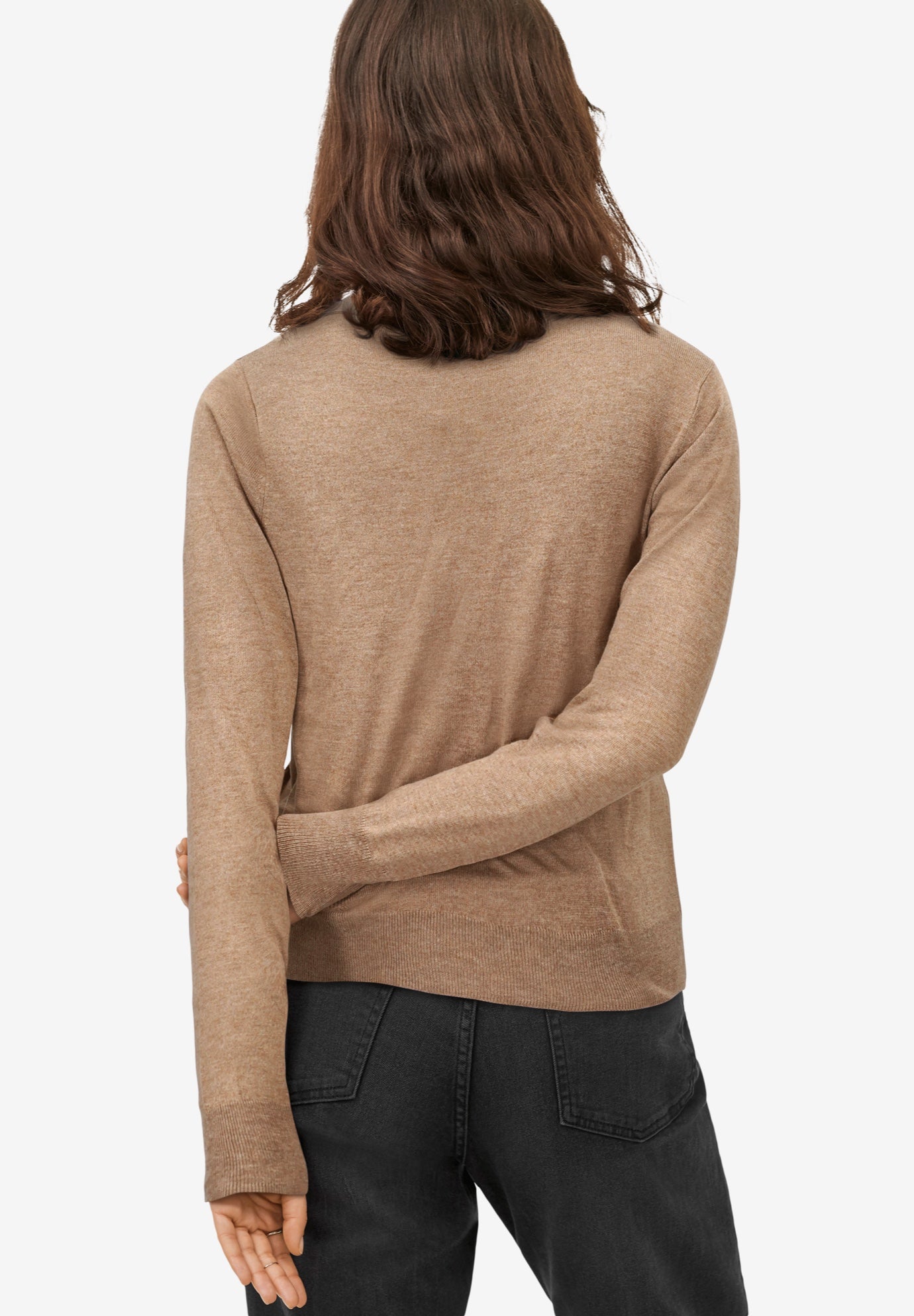 Lightweight Fine Knit Relaxed V-Neck Boxy Cardigan image number 1
