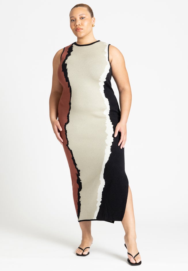 Dye Sweater Dress image number null