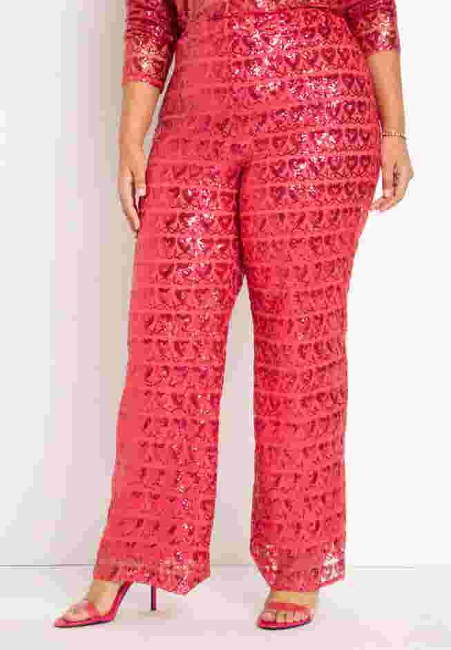 Heart Sequin Trousers image number 1