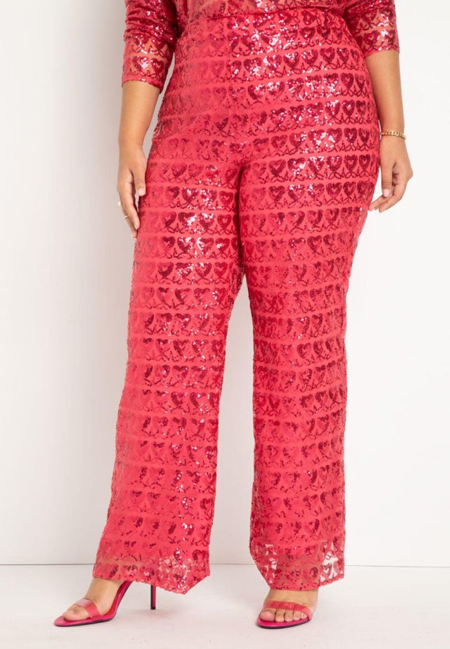 Heart Sequin Trousers image number 1