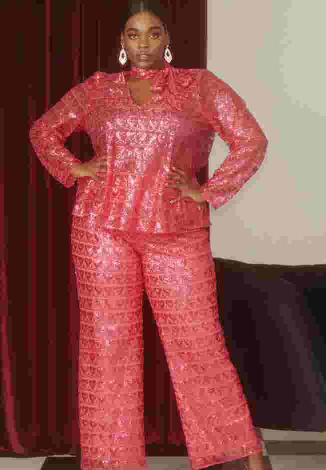 Heart Sequin Trousers image number 3