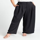 The Fluid Crepe Wide Leg Pant image number null