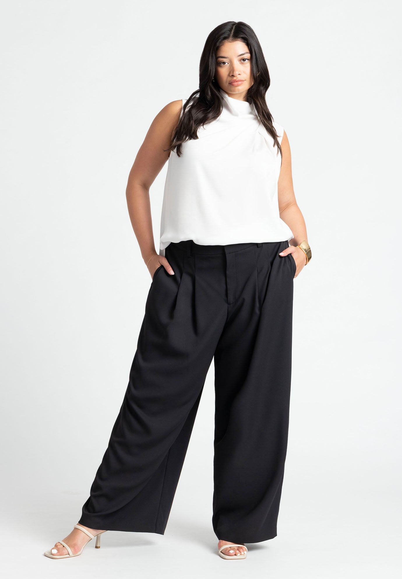 The Fluid Crepe Wide Leg Pant image number 0