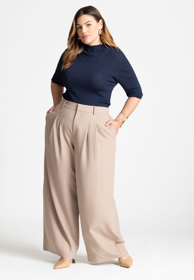 The Fluid Crepe Wide Leg Pant image number 0
