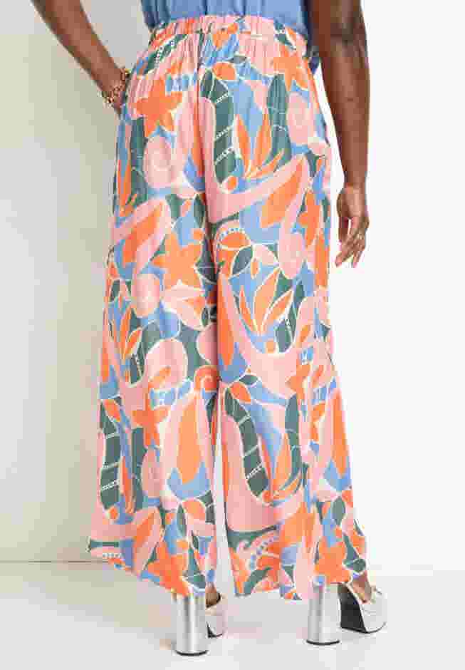 Printed Wide Leg Pant image number 2
