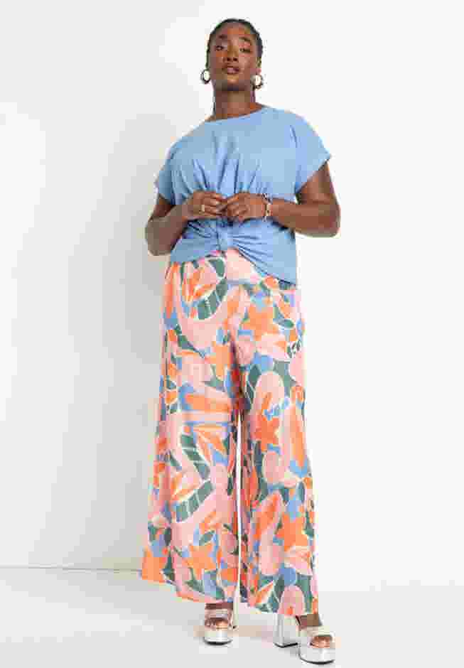 Printed Wide Leg Pant image number 0