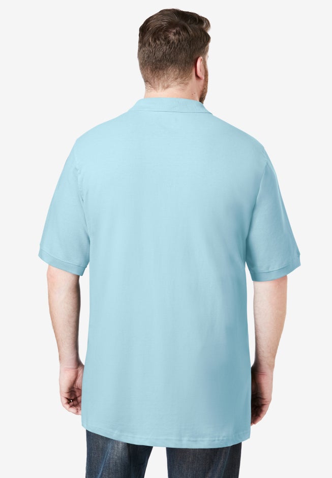 Longer-Length Shrink-Less&trade; Cotton Polo Shirt image number 2