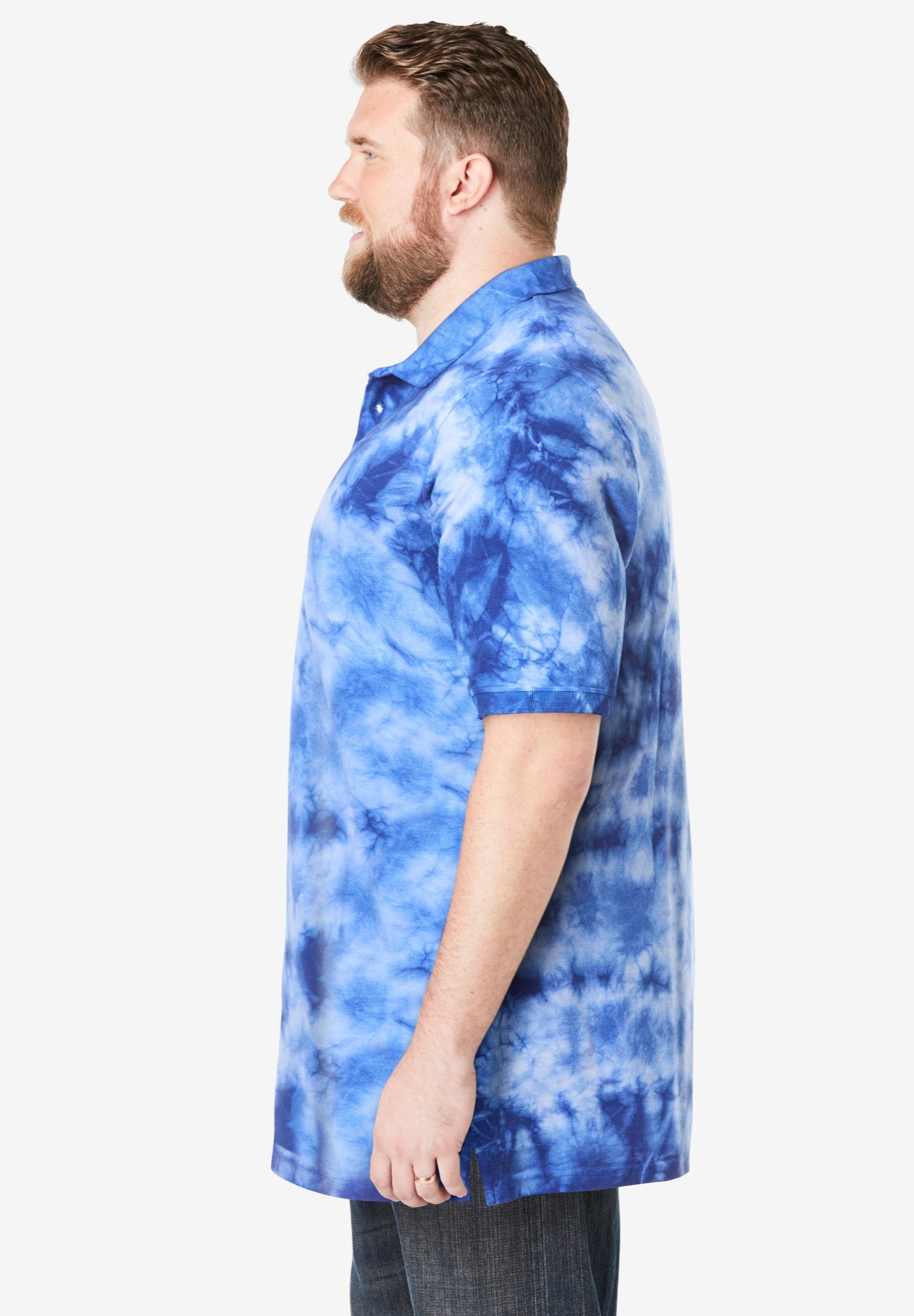 Shrink-Less&trade; Longer-Length Cotton Polo Shirt image number 2