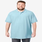 Longer-Length Shrink-Less&trade; Cotton Polo Shirt image number null