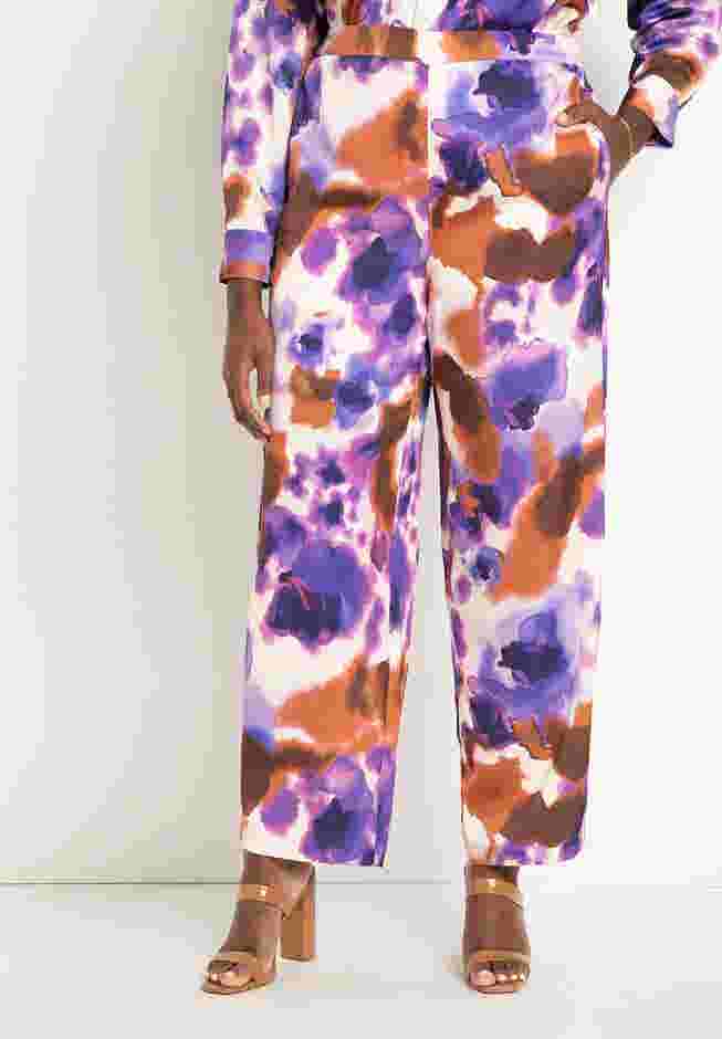 Printed Satin Pant image number 1