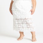 Textural Lace Midi Skirt image number null