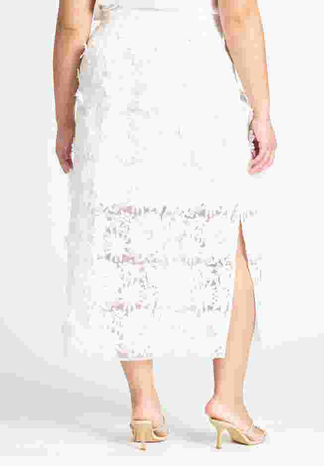 Textural Lace Midi Skirt image number 2