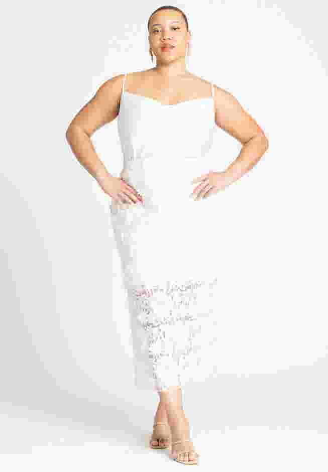 Textural Lace Midi Skirt image number 0