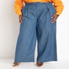 Belted Pleated Wide Leg Pant image number null