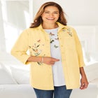 2-Piece Embroidered Poplin Tunic and Tee Set image number null