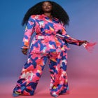 Printed Wide Leg Pant image number null