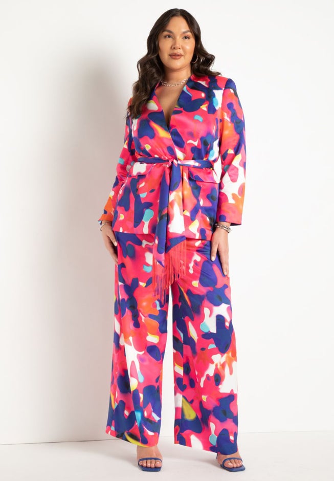 Printed Wide Leg Pant image number 0