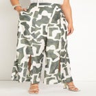 Pull On Wide Leg Pant with Slit Hem image number null