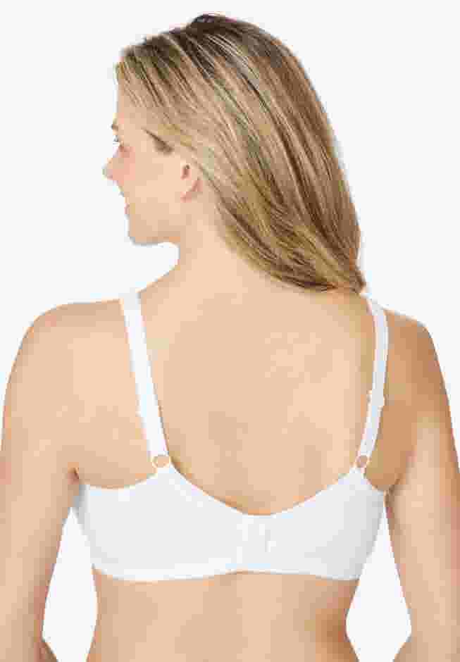Cotton Back-Close Wireless Bra image number 1