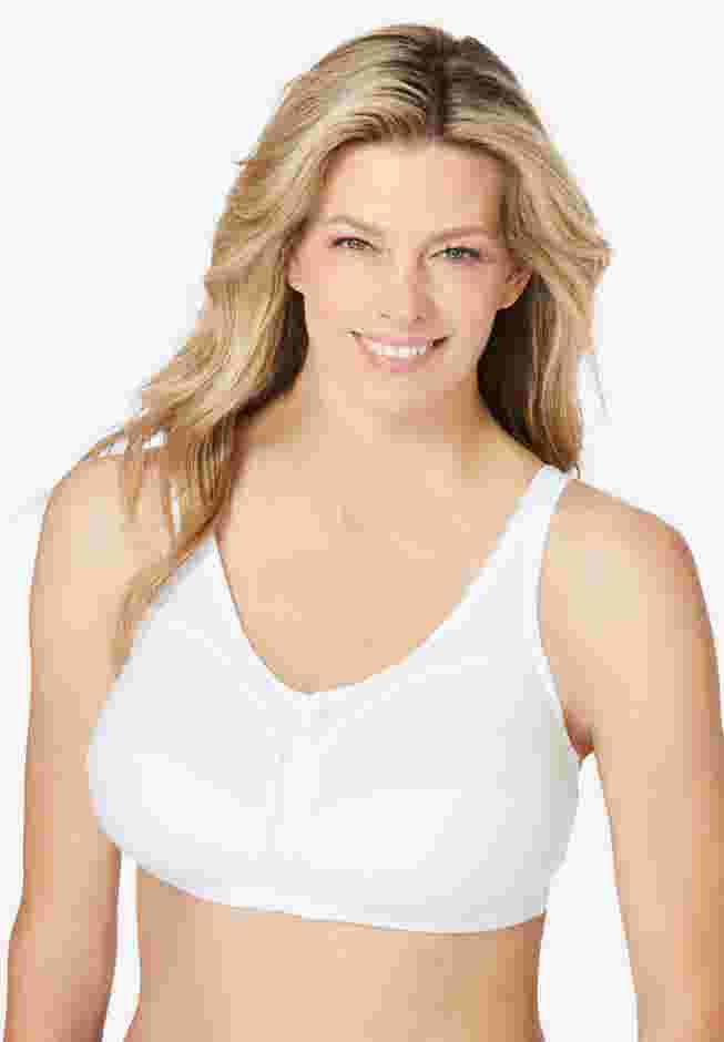 Cotton Back-Close Wireless Bra image number 0