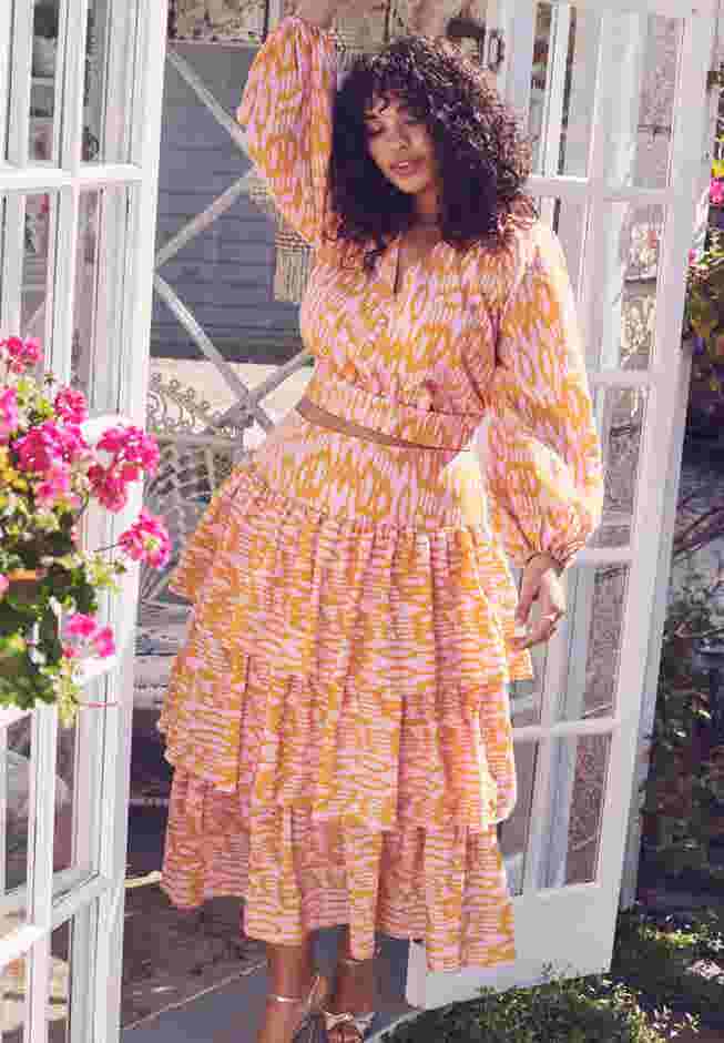 Organdy Tiered Skirt image number 3