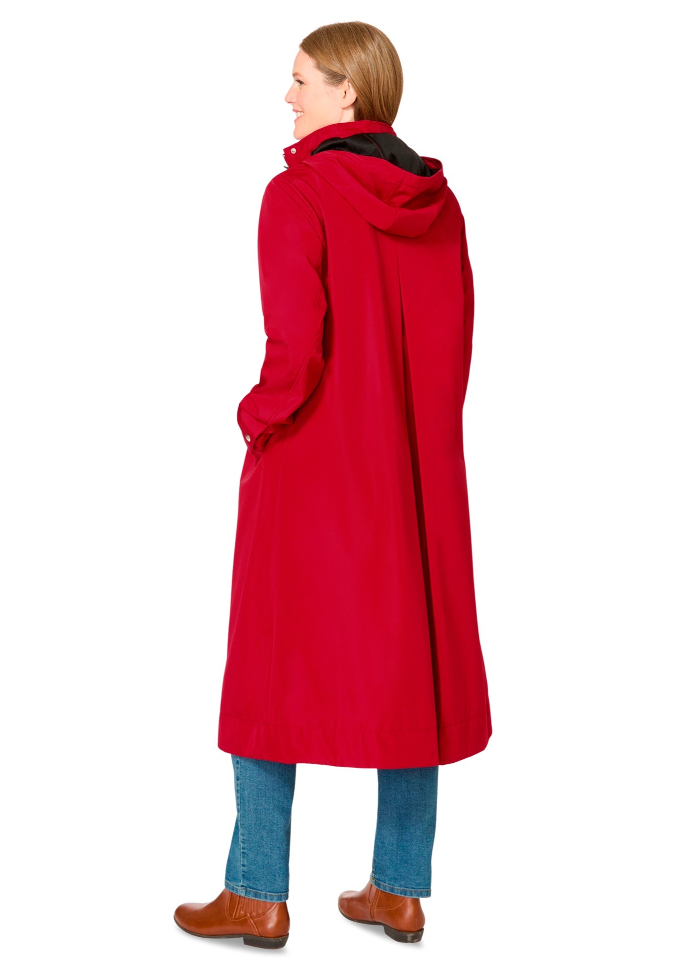 Long A-line Raincoat image number 1