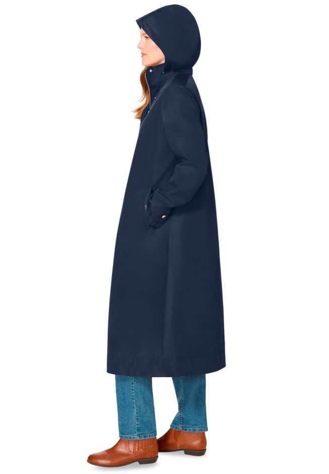 Long A-line Raincoat image number 3