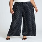 Printed Crepe Wide Leg Pant image number null