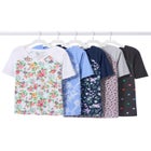 Elbow Sleeve V-Neck Baseball Tee image number null