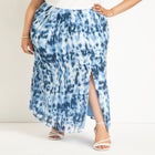 Faux Wrap Maxi Skirt image number null