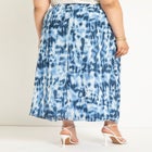 Faux Wrap Maxi Skirt image number null