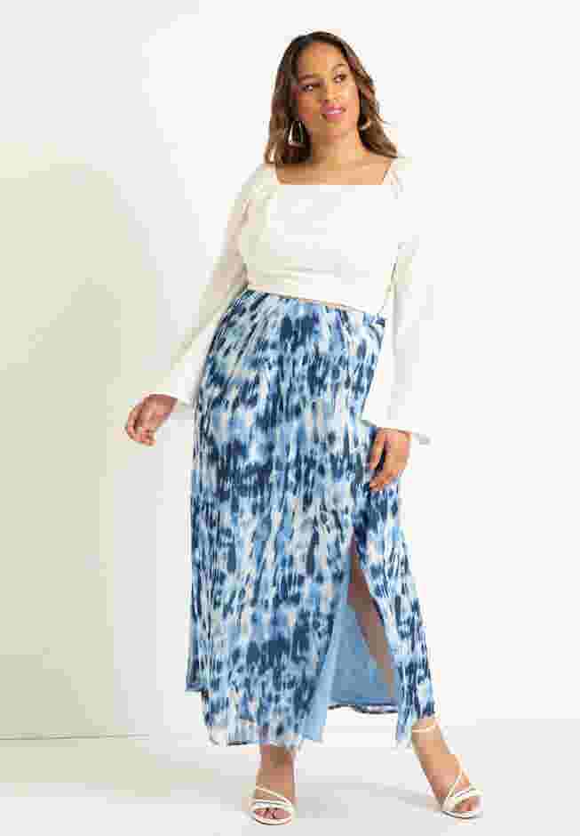 Faux Wrap Maxi Skirt image number 0