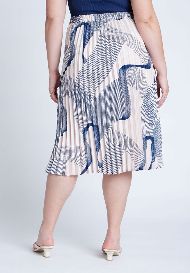 Pleated Midi Skirt image number 3