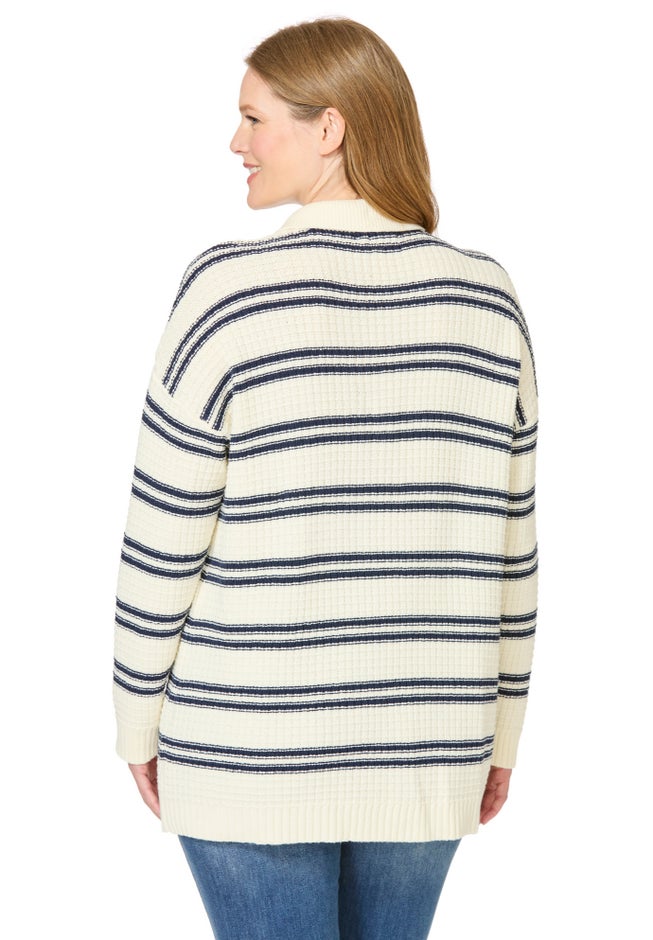 Waffle Polo Sweater image number 1