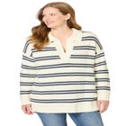 Waffle Polo Sweater image number null