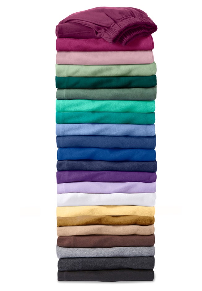 7-Day Straight-Leg Elastic-Waist Stretchy Knit Pant image number 5