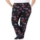 7-Day Knit Straight-Leg Pull-On Pants image number null