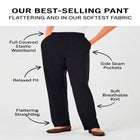 7-Day Straight-Leg Elastic-Waist Stretchy Knit Pant image number 0