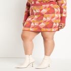 Intarsia Sweater Mini Skirt image number null