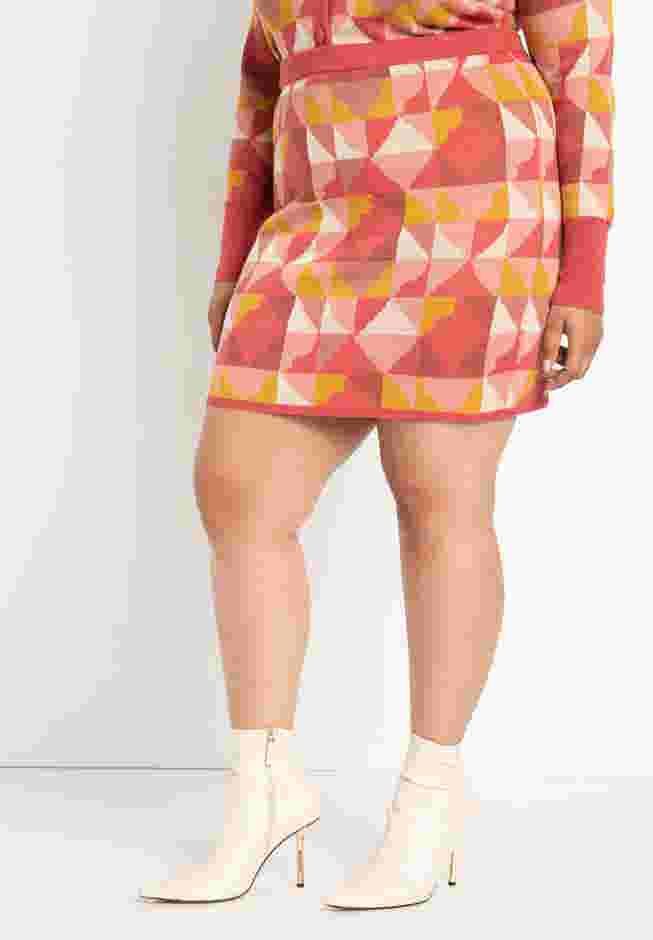 Intarsia Sweater Mini Skirt image number 1
