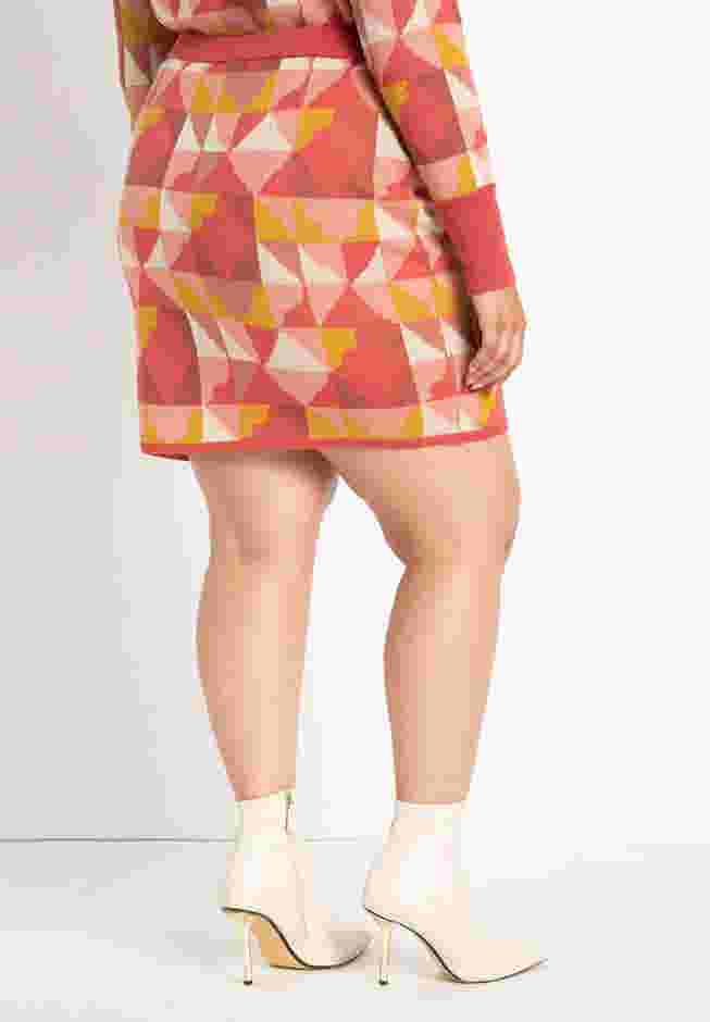 Intarsia Sweater Mini Skirt image number 3