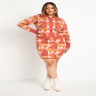 Intarsia Sweater Mini Skirt image number null