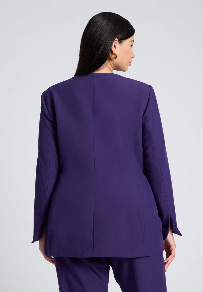 Cutaway Neckline Blazer image number null