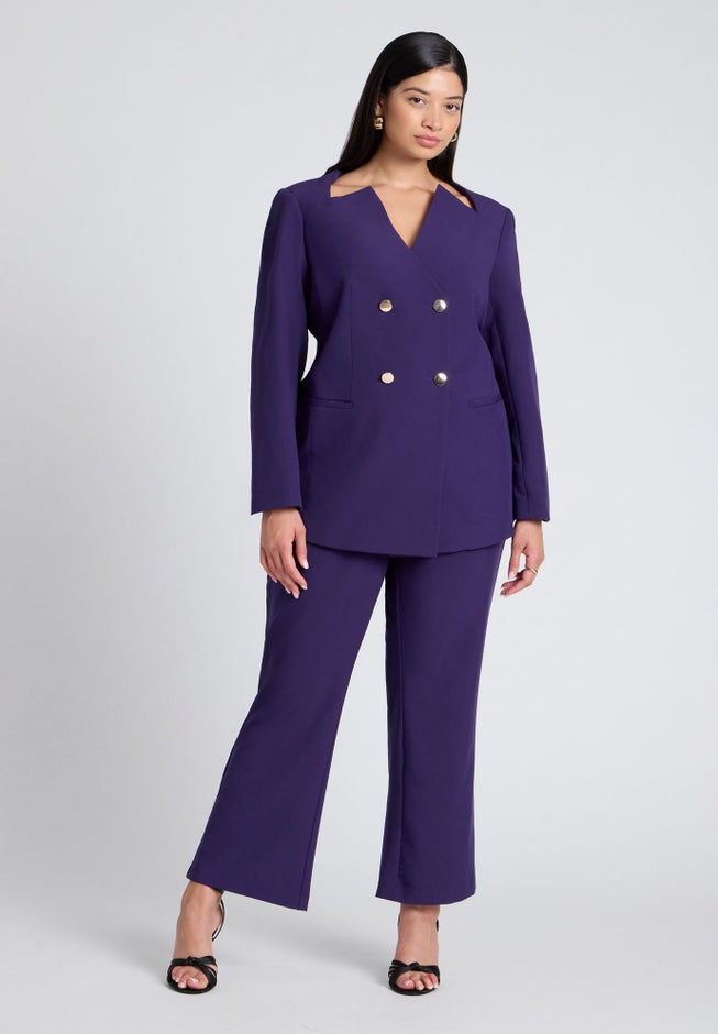 Cutaway Neckline Blazer image number null